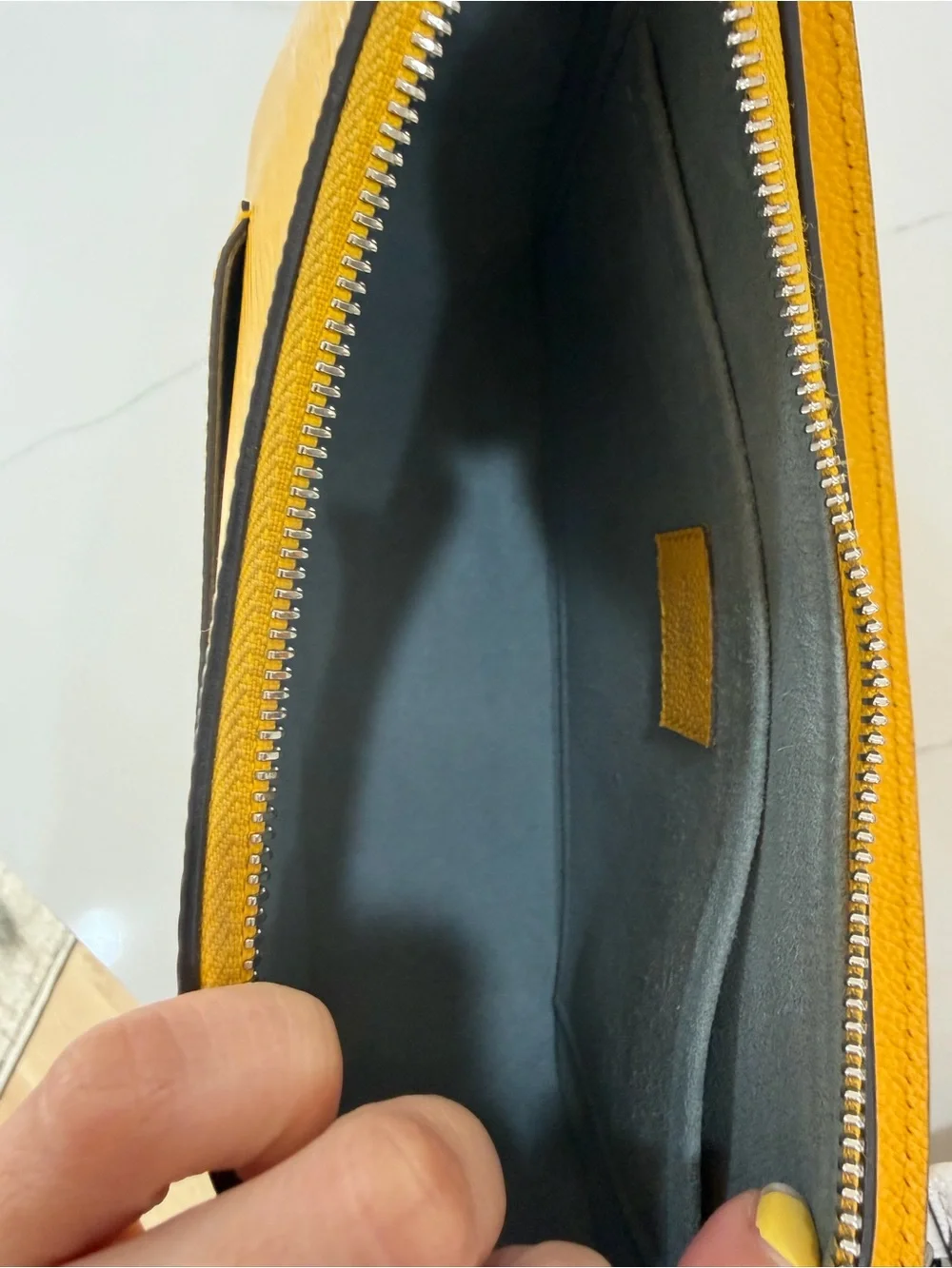 Louis Vuitton Yellow Epi Leather Shoulder Bag with Silver Hardware